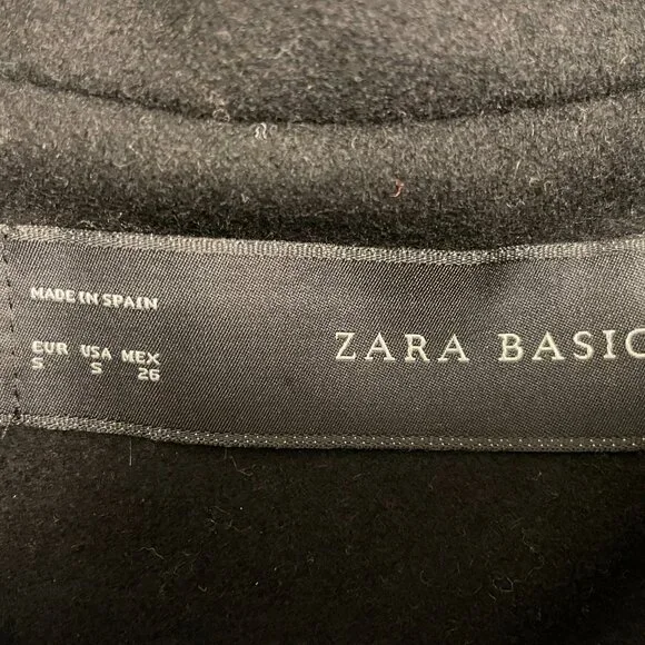 Zara Wool Blend Pea Coat - Picture 5 of 7